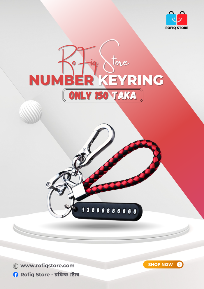 NEW PRODUCT WATCH SALE PROMO (Flyer) Anti-Lost Keychain with Phone Number Plate