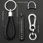 Anti-Lost Keychain with Phone Number Plate - Bicycle, Car, Motorcycle Key Ring Accessory - Image 4