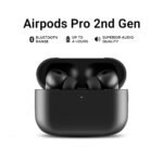 AirPods Pro 2nd Gen Black Edition ANC Bluetooth Wireless Earbuds Type C - Dubai Variant - AIRPRO2B - Image 4