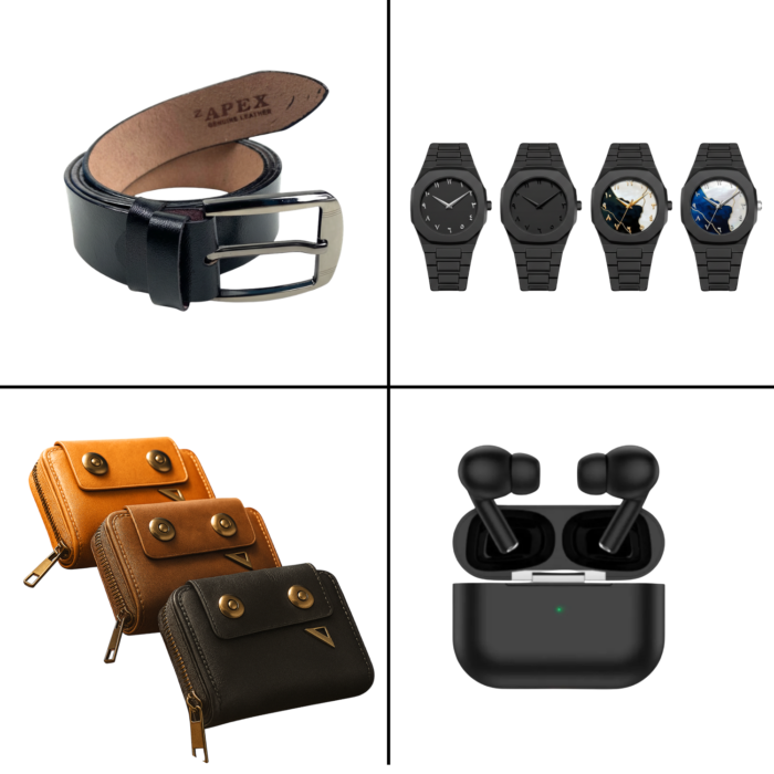 4 in 1 Combo – OnePlus AirPods+ Arabic aura watch+ Apex belt+Card Holder Moneybag - Image 1