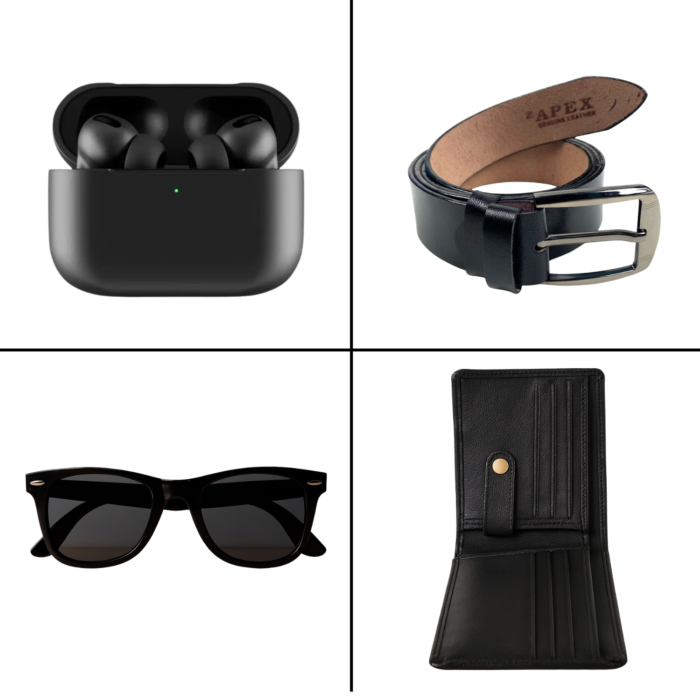 4 in 1 Combo Package – Apple AirPods Pro+Apex Wallet+Apex Belt+RayBan Sunglass - Image 1