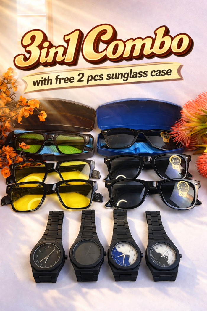 3 in 1 arabic watch, raybon sunglass, night vision choshma 750+100 - Image 1