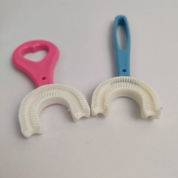 Kids 360° U-Shaped Toothbrush | Soft Silicone Mouthpiece Tooth Brush for Baby & Children | U Shape Teeth Cleaning Brush | Easy Hold Handle (2-12 Years) - Image 4