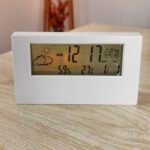 Smart Digital Table Clock with Alarm, LED & RGB | Cute Glass Table Clock for Study, Bedroom & Desk | Digital Table Clock with Lamp & Timer