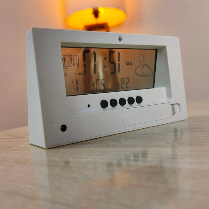 Smart Digital Table Clock with Alarm, LED & RGB | Cute Glass Table Clock for Study, Bedroom & Desk | Digital Table Clock with Lamp & Timer - Image 2