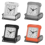 Pearl Travelling Alarm Clock BH Chair system Table Alarm Clock Quality sound Travelling Alarm Clock SIZE: 4 INCH 1 pencil Battery support {DEYA HOBE NA} Light Button Alarm switch,ON/OFF