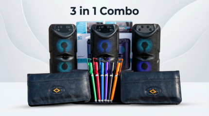 3in1 combo 3'' speaker, long walet touch kolom