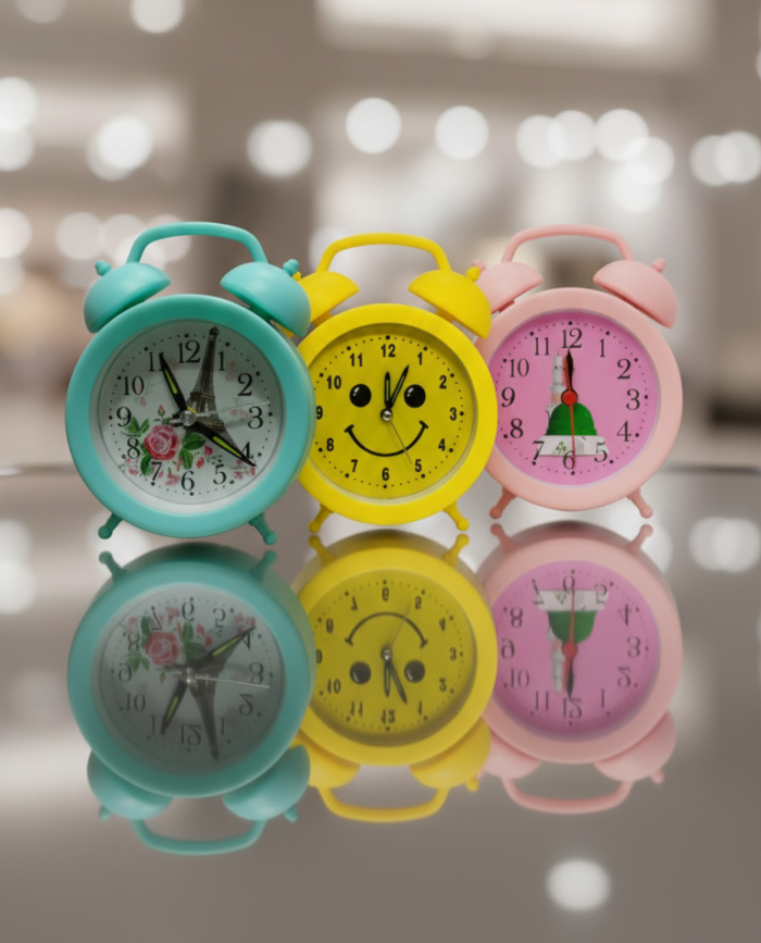 Mini Digital Alarm Clock for Bedroom | Small Bedside Table Clock with Cute Colorful Design | Perfect Study & Back-to-School Gift for Students - Image 1