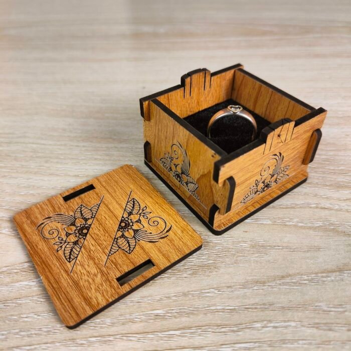 Premium Ring Box for Girls & Boys | Ring Box for Girlfriend, Boyfriend, Men | Elegant Ring Organizer, Jewelry Storage, Without Ring - Image 1