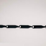 Black Stainless Steel Chain Necklace | Unisex Beaded Long Chain for Men & Women | Trendy Fashion Necklace, Gothic & Hip Hop Jewelry - Image 3