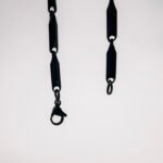 Black Stainless Steel Chain Necklace | Unisex Beaded Long Chain for Men & Women | Trendy Fashion Necklace, Gothic & Hip Hop Jewelry - Image 2