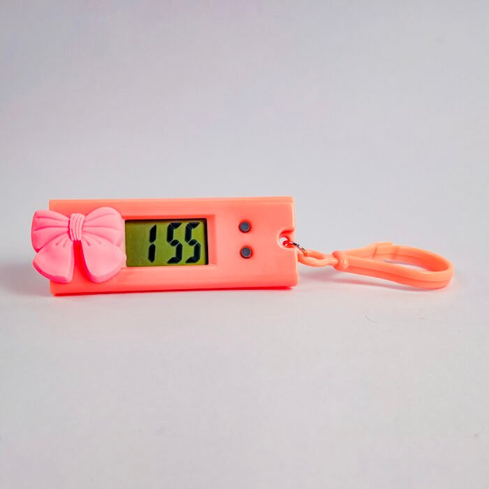 Digital Clock Keychain for Kids | Mini Portable Time Display Keyring | Cute Cartoon & Animal Keychain Bag Charm – Small Fashion Keychain Gift for Students - Image 2