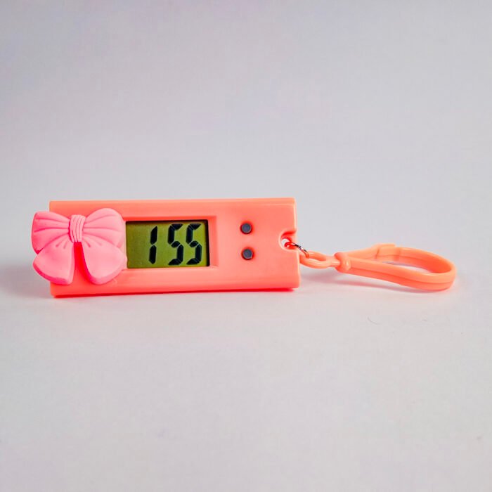 Digital Clock Keychain for Kids | Mini Portable Time Display Keyring | Cute Cartoon & Animal Keychain Bag Charm – Small Fashion Keychain Gift for Students - Image 2