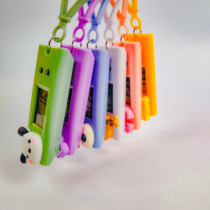 Digital Clock Keychain for Kids | Mini Portable Time Display Keyring | Cute Cartoon & Animal Keychain Bag Charm – Small Fashion Keychain Gift for Students - Image 1