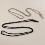 Black Spike Pendant Necklace for Men & Women | Gothic Punk Pendant with Ball Chain | Trendy Black/Silver Spike Necklace - Image 4