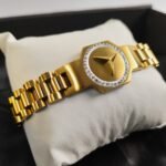 Mercedes-Benz Inspired Gold Tone Luxury Bracelet for Men | Stainless Steel Zircon Car Logo Bracelet