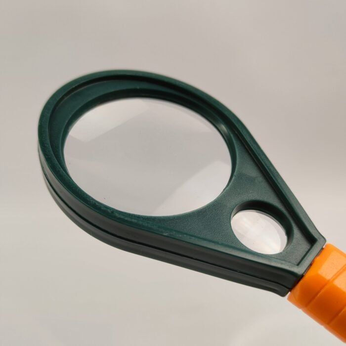 5X & 10X Dual Lens Optical Instrument Magnifying Glass with Compass - Handheld Portable Reading, Hobby, Kids Science & Low Vision Aid Loupe	Dual Magnification, Compass, Optical Grade, Portable, Reading Aid, Low Vision, Kids Science, Loupe. - Image 3