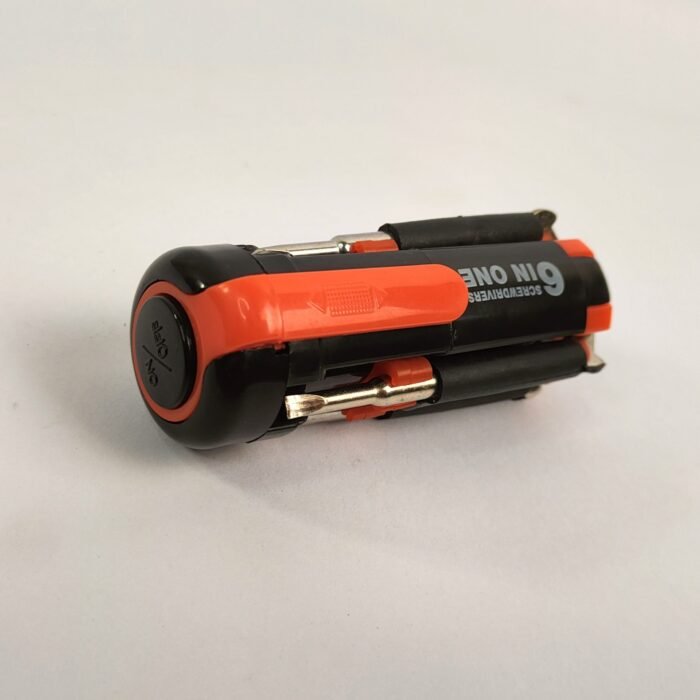6-in-1 Multi Screwdriver Set with LED Torch Flashlight – Portable Emergency Repair Tool Kit for Home, Car, DIY, Camping & Electrical Work - Image 4