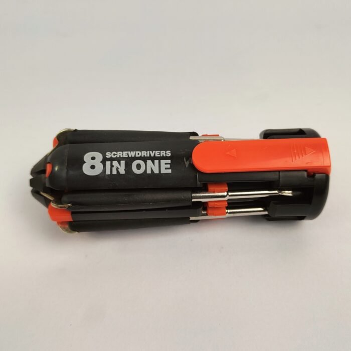 8-in-1 screwdriver set  multi screwdriver tool  screwdriver with LED light  LED torch screwdriver  portable repair tool kit  emergency tool kit - Image 2