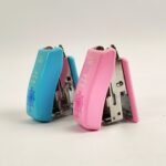 DELI No.0303 Mini Stapler | Compact Office & School Paper Stapler | World Classic Map Design | Portable Small Stapler for Students, Home & Office Use - Image 2