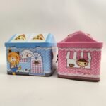 Money Saving Box with Lock & Key | Cute Tin Coin Bank for Children | Portable Piggy Bank for Girls & Boys | Safe Money Storage Box - Image 3
