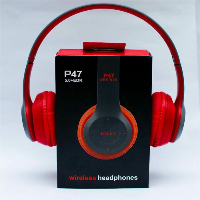 P47 Wireless Bluetooth Headphones – Foldable Stereo Headset with FM/TF Card Support, Deep Bass & Hands-Free Calling - Image 3