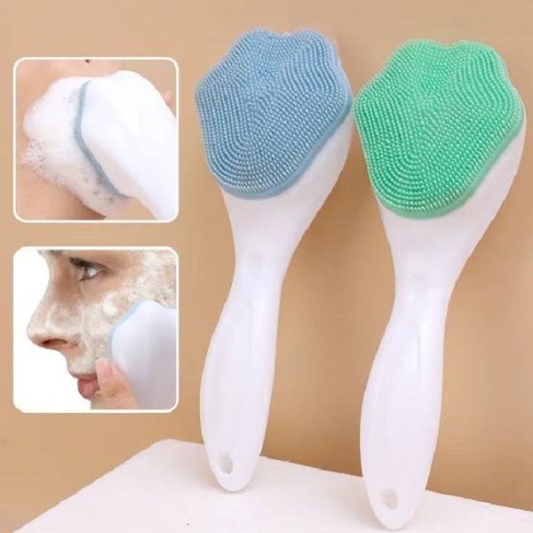 3679dde2da6b7459ae24c0fd418fde2a Silicone Facial Cleansing Brush | Manual Face Wash Beauty Cleanser | Deep Pore Cleaning, Blackhead Removal & Gentle Face Massage Tool - Image 1