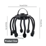 Electric Head Massager Octopus Scalp Massager Therapy Device Electric Octopus Claw Head Scalp Massager 3 Modes Vibration Massag Therapeutic Head Scratcher Relief Head Fatigue Improve Sleep Octopus Head Vibration Relaxing Massagere - Image 2