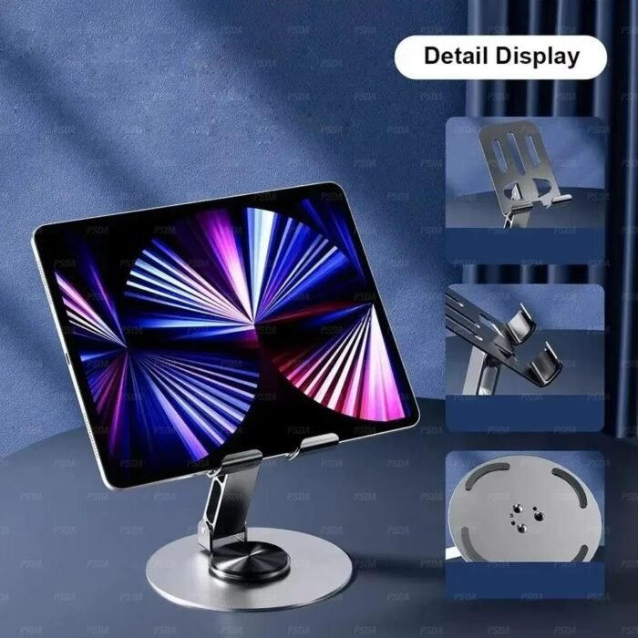 (High Quality) Multifunctional Desktop Full Metal Bracket Holder Universal for all Smartphone - Mobile Stand - Image 2