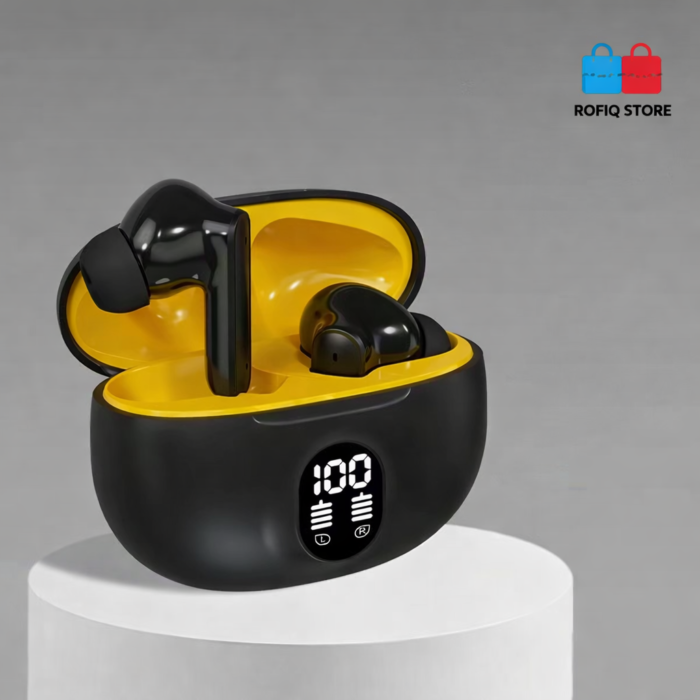 Stereo ENC TWS Wireless Earbuds LED Display Bluetooth 5.3 Bass - Image 2