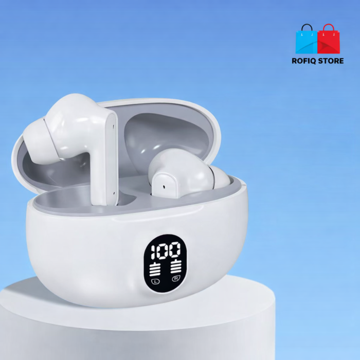 Stereo ENC TWS Wireless Earbuds LED Display Bluetooth 5.3 Bass - Image 4