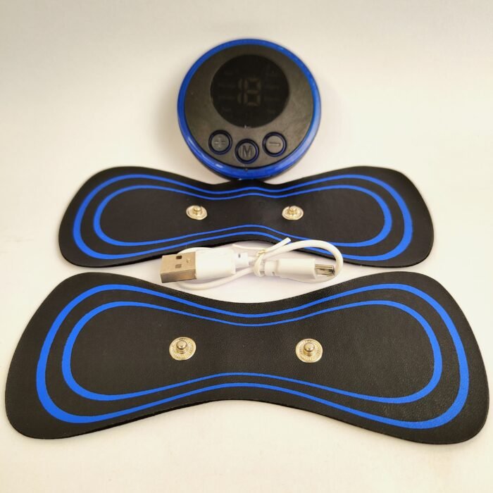 Mini Electric Massager TENS Therapy | Butterfly Muscle Stimulator with Digital Display | Portable Body Massage Pad for Neck, Back, Shoulder & Pain Relief - Image 3