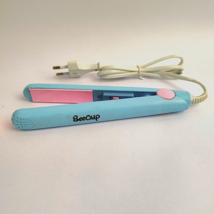 BeeChip Mini Hair Straightener | Portable Electric Hair Iron | Travel Friendly Hair Styling Tool for Women & Girls - Image 1