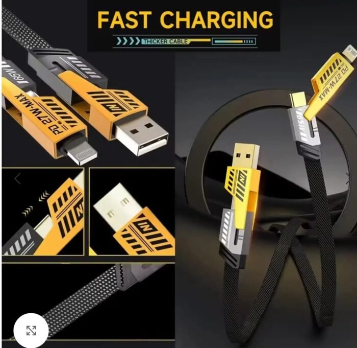 RECRSI 65W 4 in 1 fast Charging Data Cable - Image 1