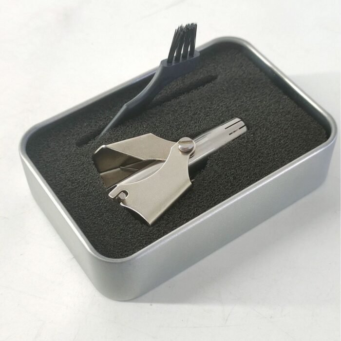 Mini Nose Hair Trimmer for Men – Manual Stainless Steel Nose & Ear Hair Remover, Safe Precision Grooming Tool - Image 2