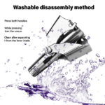 Mini Nose Hair Trimmer for Men – Manual Stainless Steel Nose & Ear Hair Remover, Safe Precision Grooming Tool - Image 4