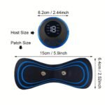 Mini Electric Massager TENS Therapy | Butterfly Muscle Stimulator with Digital Display | Portable Body Massage Pad for Neck, Back, Shoulder & Pain Relief - Image 2