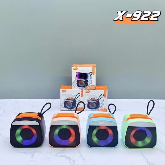 X‑922 RGB Party Bluetooth Speaker – Deep Bass, USB/TF/FM, Portable & Rechargeable - Image 2
