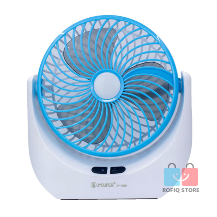 JY Super JY-1880 Rechargeable Mini Fan with LED Light - Image 2