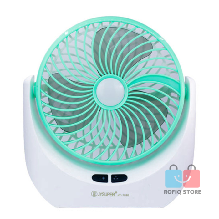 JY Super JY-1880 Rechargeable Mini Fan with LED Light - Image 4