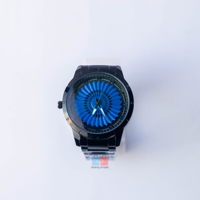 Spinning Dial Analog Watch Rotating Design Stylish Men Watch - Image 2