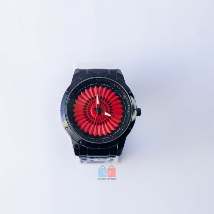 Spinning Dial Analog Watch Rotating Design Stylish Men Watch - Image 3