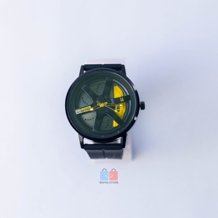 SKMEI Spinning Dial Watch Magnetic Rubber Strap Stylish Men - Image 2