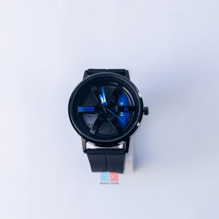 SKMEI Spinning Dial Watch Magnetic Rubber Strap Stylish Men - Image 3