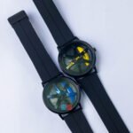 SKMEI Spinning Dial Watch Magnetic Rubber Strap Stylish Men