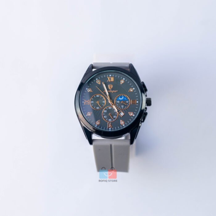 Poedagar Analog Watch Magnetic Rubber Strap Luxury Men Watch - Image 4