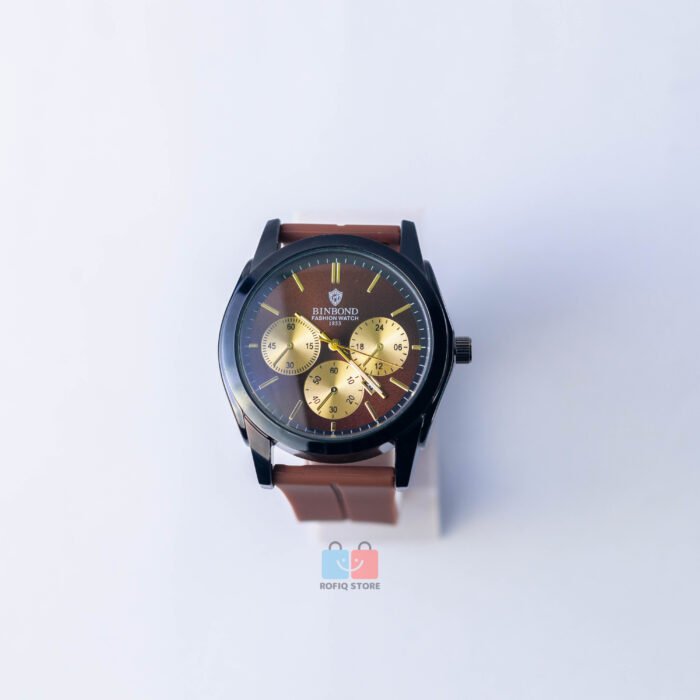 BINBOND Analog Watch Magnetic Rubber Strap Stylish Men Watch - Image 3