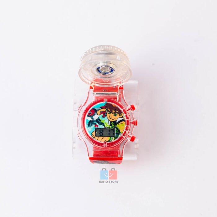 Unicorn Kids Spinner LED Music Watch Silicone Strap Light - Image 3