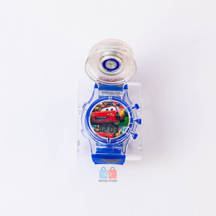 Unicorn Kids Spinner LED Music Watch Silicone Strap Light - Image 2