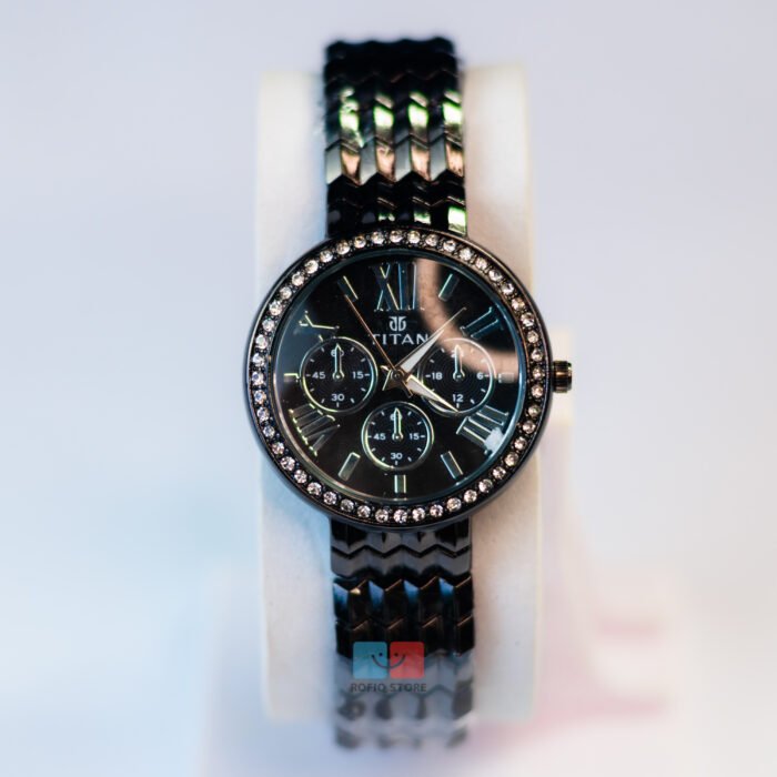 TITAN Ladies Chronograph Style Watch Roman Dial Quartz Premium - Image 3